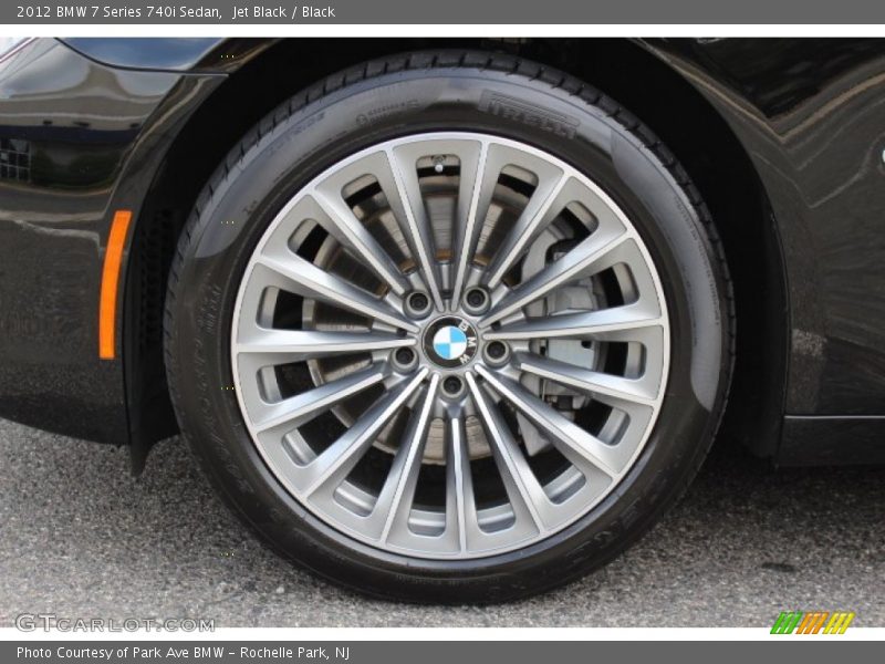 Jet Black / Black 2012 BMW 7 Series 740i Sedan