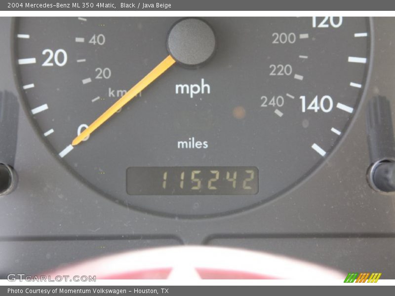 Black / Java Beige 2004 Mercedes-Benz ML 350 4Matic