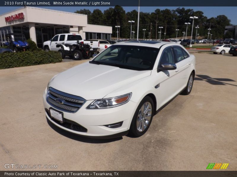 White Suede Metallic / Light Stone 2010 Ford Taurus Limited