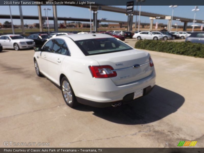 White Suede Metallic / Light Stone 2010 Ford Taurus Limited