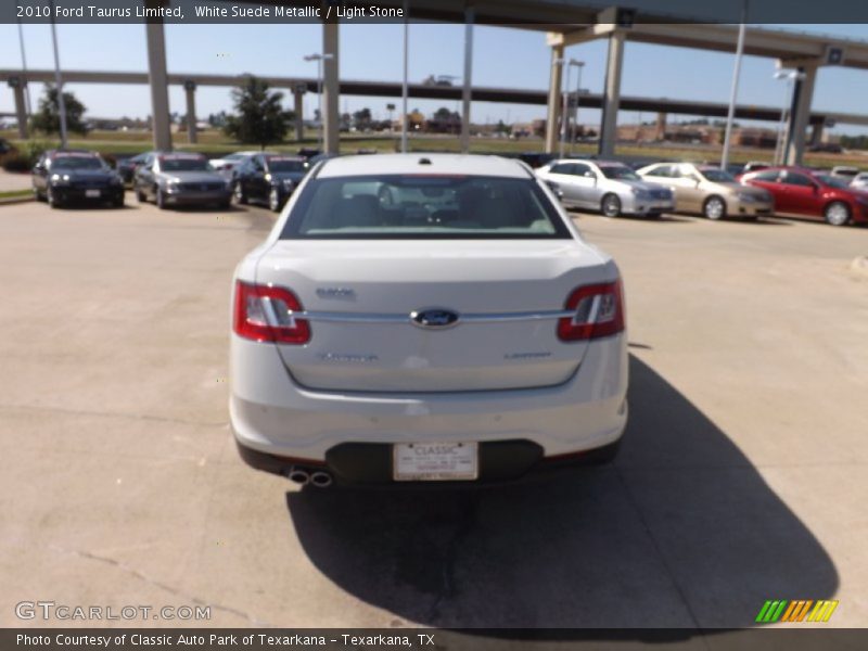 White Suede Metallic / Light Stone 2010 Ford Taurus Limited