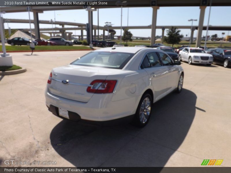 White Suede Metallic / Light Stone 2010 Ford Taurus Limited