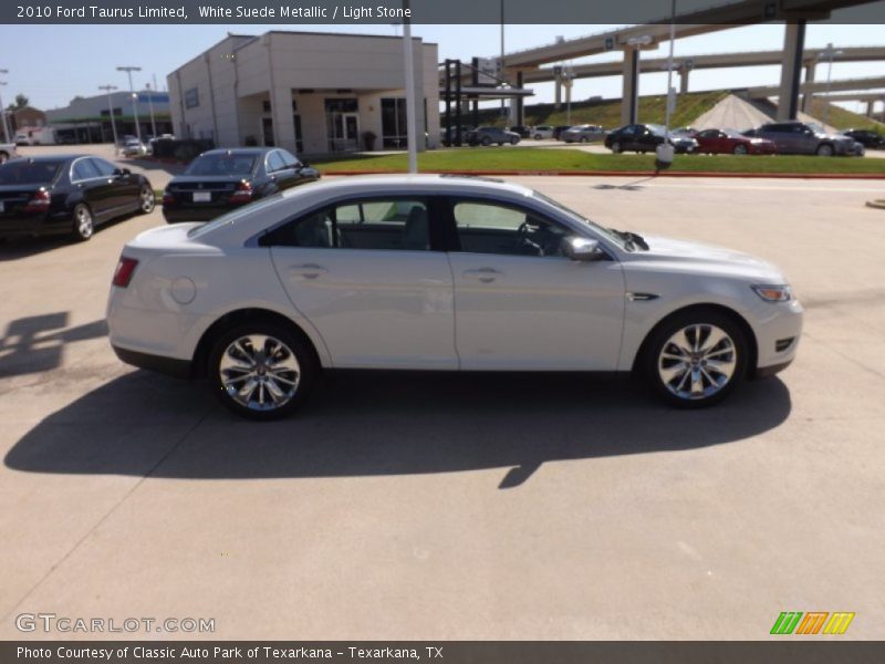 White Suede Metallic / Light Stone 2010 Ford Taurus Limited