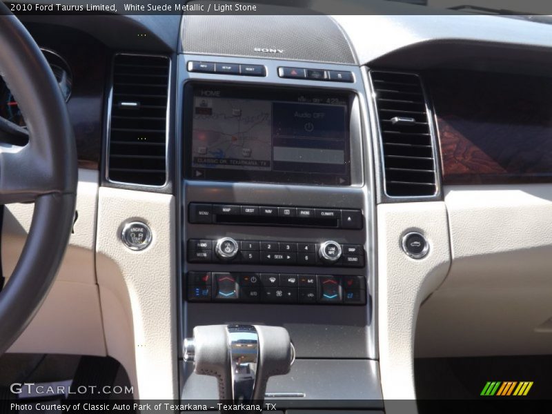 White Suede Metallic / Light Stone 2010 Ford Taurus Limited