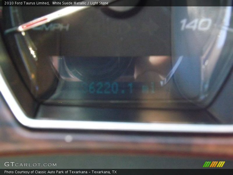 White Suede Metallic / Light Stone 2010 Ford Taurus Limited