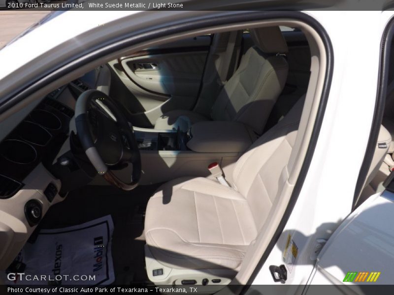 White Suede Metallic / Light Stone 2010 Ford Taurus Limited