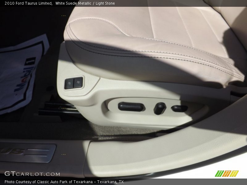 White Suede Metallic / Light Stone 2010 Ford Taurus Limited