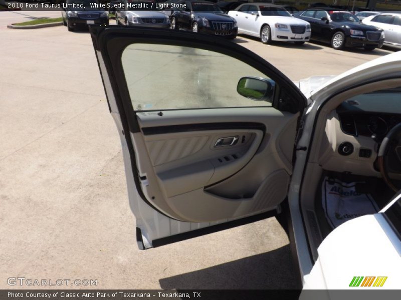 White Suede Metallic / Light Stone 2010 Ford Taurus Limited