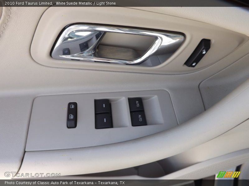 White Suede Metallic / Light Stone 2010 Ford Taurus Limited
