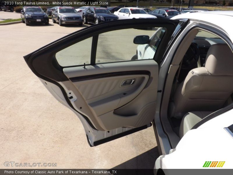 White Suede Metallic / Light Stone 2010 Ford Taurus Limited