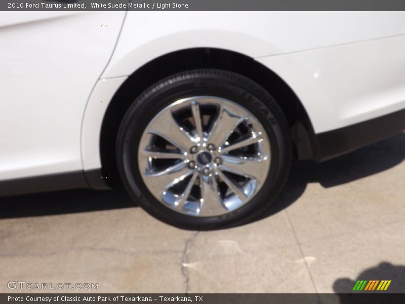 White Suede Metallic / Light Stone 2010 Ford Taurus Limited