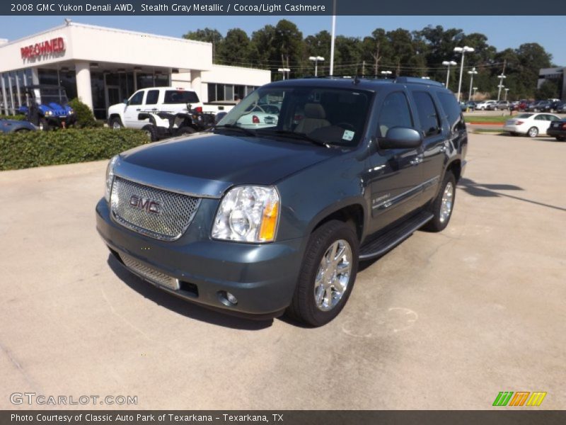 Stealth Gray Metallic / Cocoa/Light Cashmere 2008 GMC Yukon Denali AWD
