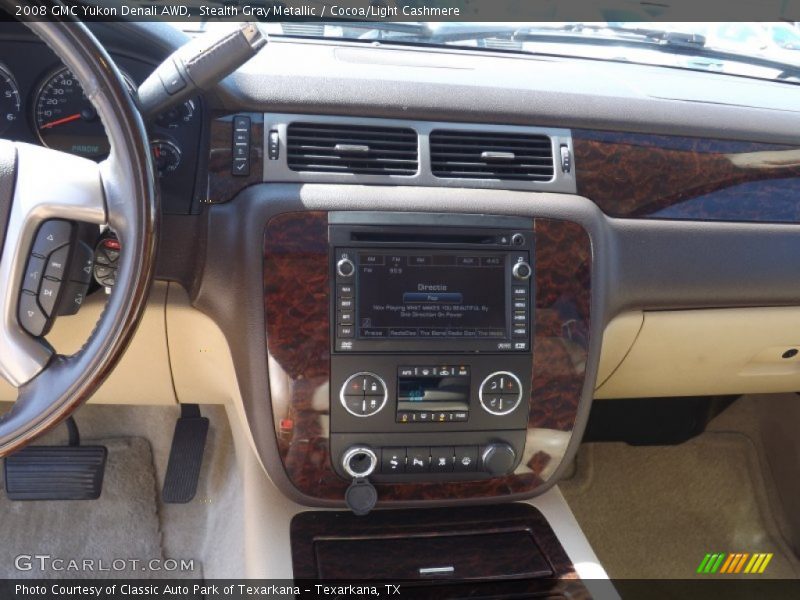 Stealth Gray Metallic / Cocoa/Light Cashmere 2008 GMC Yukon Denali AWD