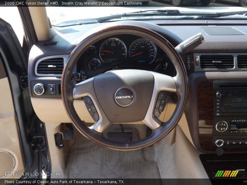 Stealth Gray Metallic / Cocoa/Light Cashmere 2008 GMC Yukon Denali AWD