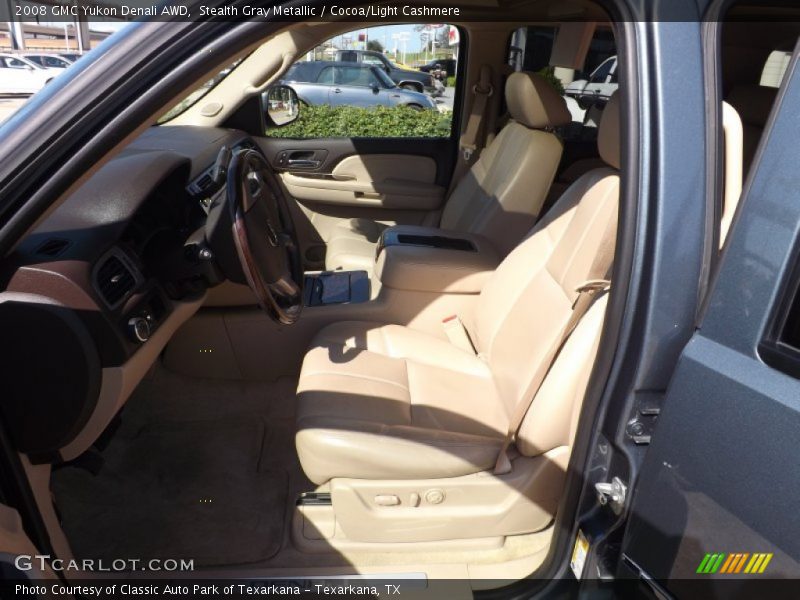 Stealth Gray Metallic / Cocoa/Light Cashmere 2008 GMC Yukon Denali AWD