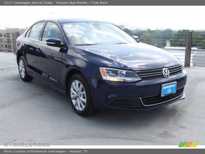 Tempest Blue Metallic / Titan Black 2013 Volkswagen Jetta SE Sedan
