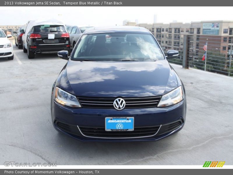 Tempest Blue Metallic / Titan Black 2013 Volkswagen Jetta SE Sedan