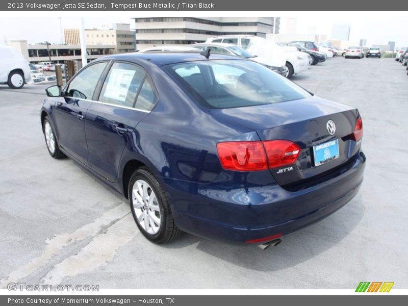 Tempest Blue Metallic / Titan Black 2013 Volkswagen Jetta SE Sedan