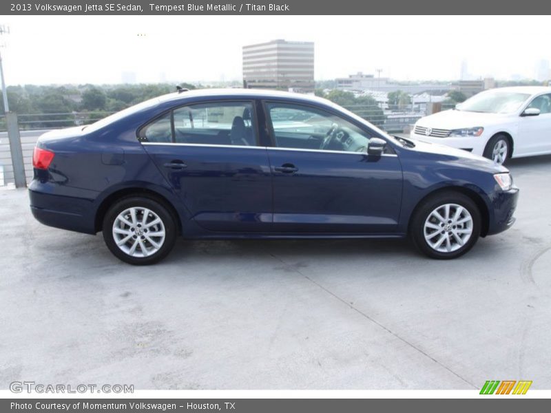 Tempest Blue Metallic / Titan Black 2013 Volkswagen Jetta SE Sedan