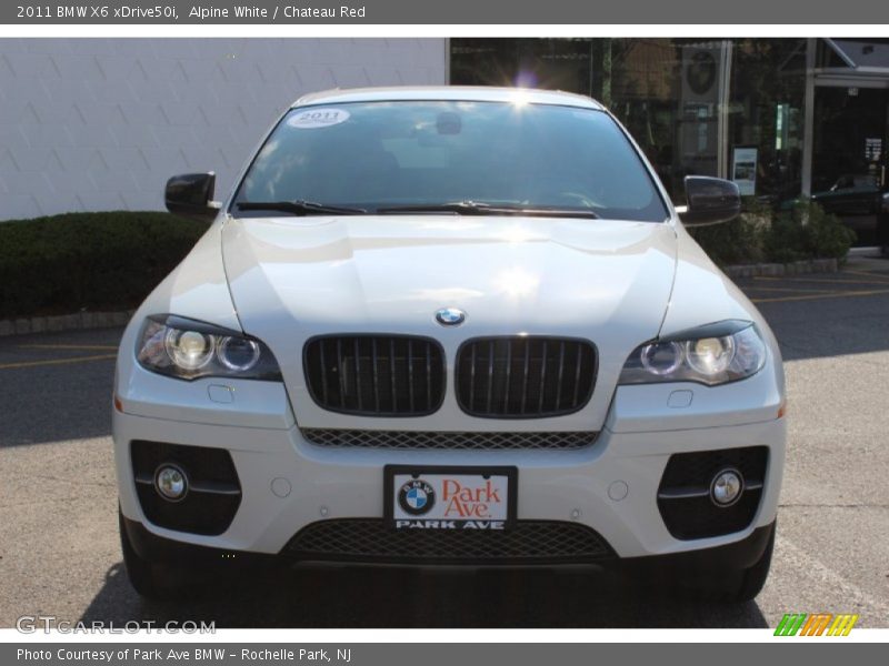 Alpine White / Chateau Red 2011 BMW X6 xDrive50i