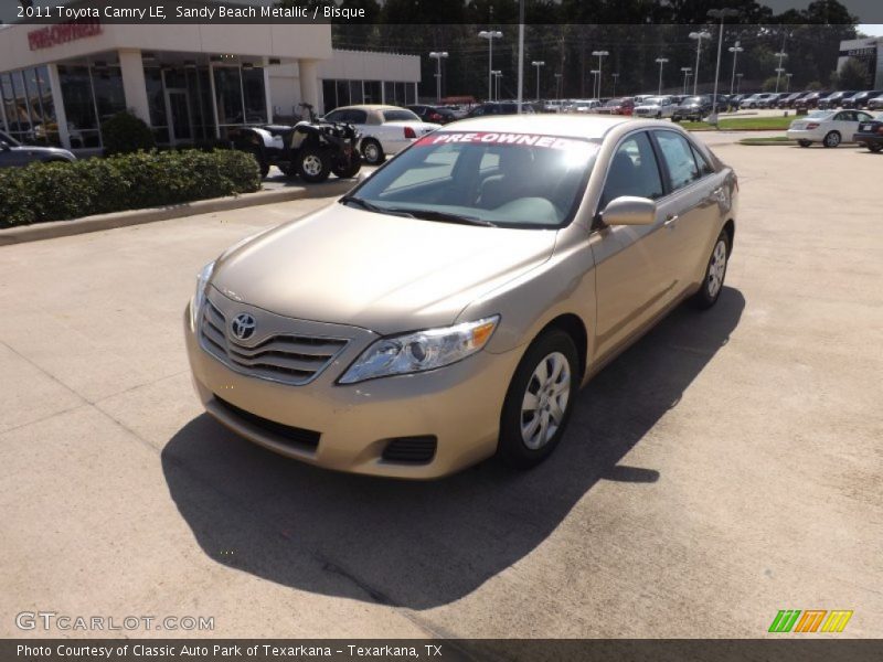 Sandy Beach Metallic / Bisque 2011 Toyota Camry LE