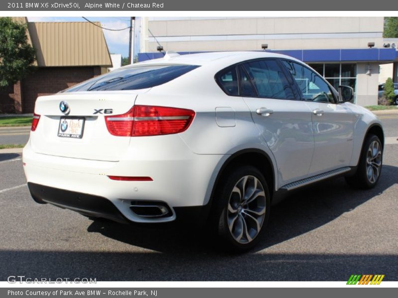 Alpine White / Chateau Red 2011 BMW X6 xDrive50i