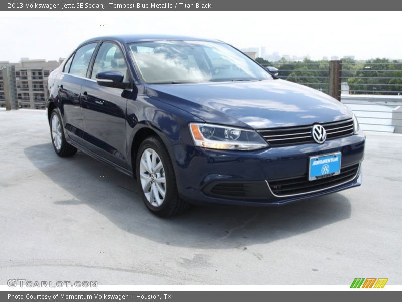 Tempest Blue Metallic / Titan Black 2013 Volkswagen Jetta SE Sedan