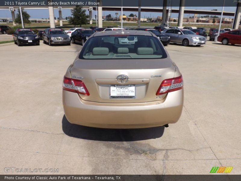 Sandy Beach Metallic / Bisque 2011 Toyota Camry LE