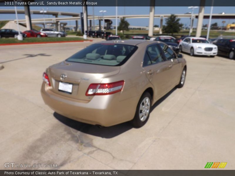 Sandy Beach Metallic / Bisque 2011 Toyota Camry LE