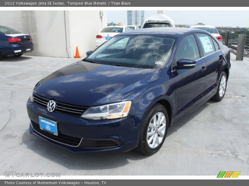 Tempest Blue Metallic / Titan Black 2013 Volkswagen Jetta SE Sedan