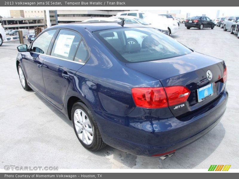 Tempest Blue Metallic / Titan Black 2013 Volkswagen Jetta SE Sedan
