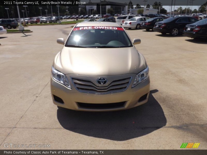 Sandy Beach Metallic / Bisque 2011 Toyota Camry LE