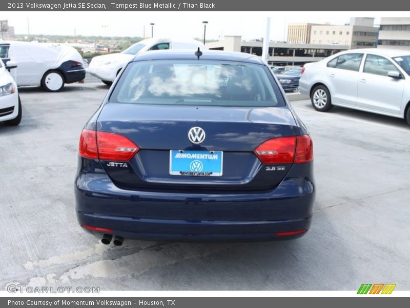 Tempest Blue Metallic / Titan Black 2013 Volkswagen Jetta SE Sedan