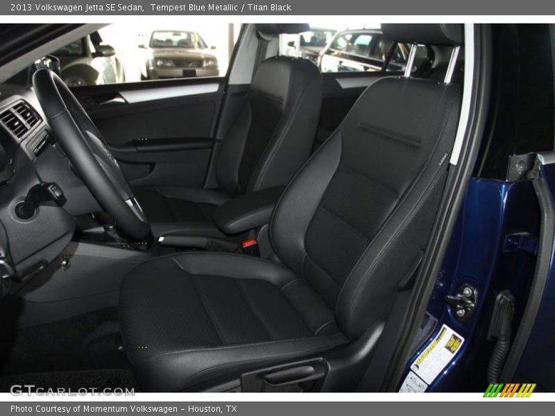 Tempest Blue Metallic / Titan Black 2013 Volkswagen Jetta SE Sedan