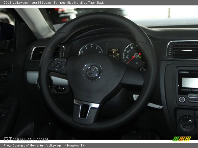 Tempest Blue Metallic / Titan Black 2013 Volkswagen Jetta SE Sedan