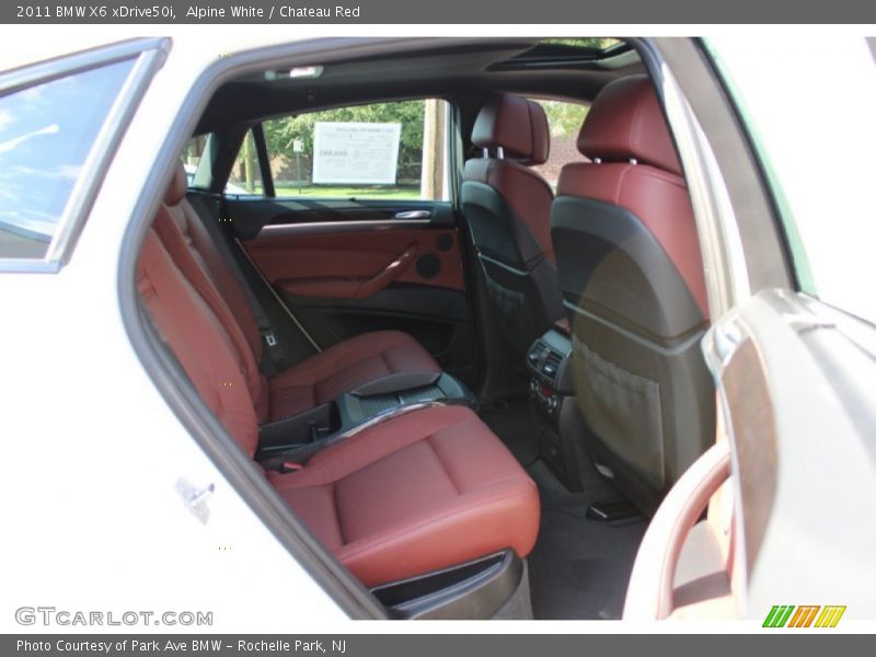 Alpine White / Chateau Red 2011 BMW X6 xDrive50i