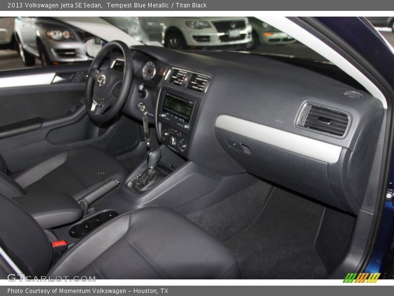 Tempest Blue Metallic / Titan Black 2013 Volkswagen Jetta SE Sedan