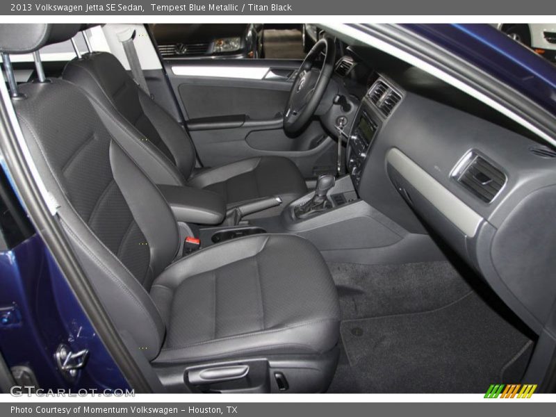 Tempest Blue Metallic / Titan Black 2013 Volkswagen Jetta SE Sedan
