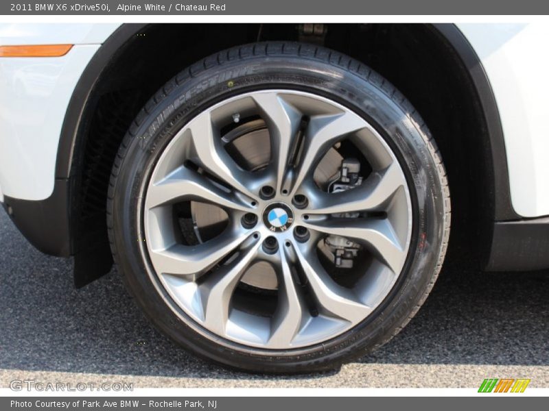Alpine White / Chateau Red 2011 BMW X6 xDrive50i