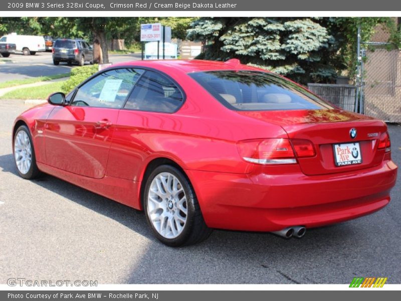 Crimson Red / Cream Beige Dakota Leather 2009 BMW 3 Series 328xi Coupe