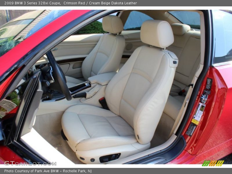 Crimson Red / Cream Beige Dakota Leather 2009 BMW 3 Series 328xi Coupe