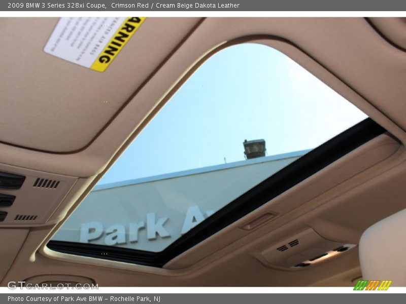 Crimson Red / Cream Beige Dakota Leather 2009 BMW 3 Series 328xi Coupe