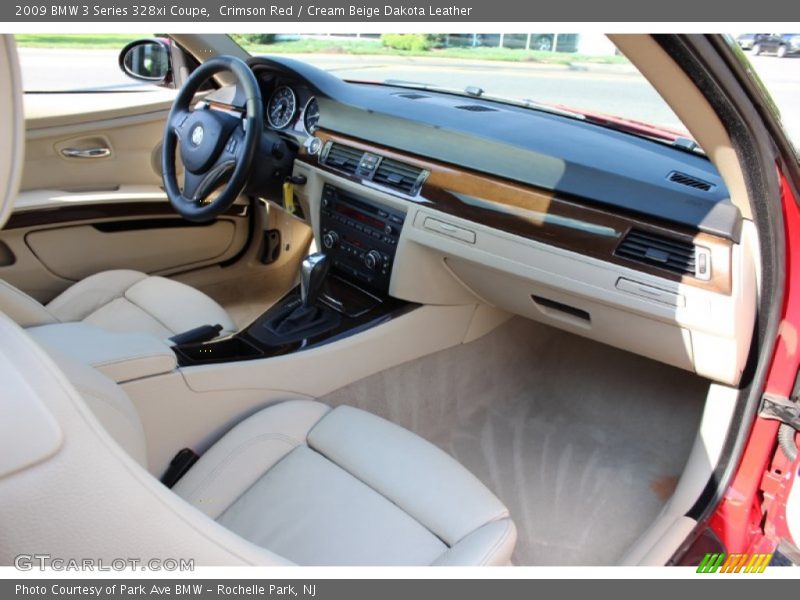 Crimson Red / Cream Beige Dakota Leather 2009 BMW 3 Series 328xi Coupe