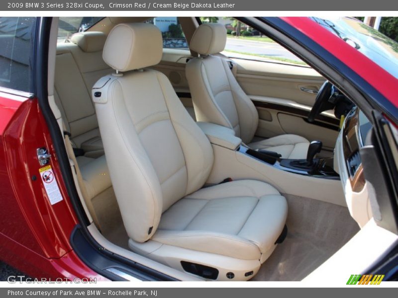 Crimson Red / Cream Beige Dakota Leather 2009 BMW 3 Series 328xi Coupe