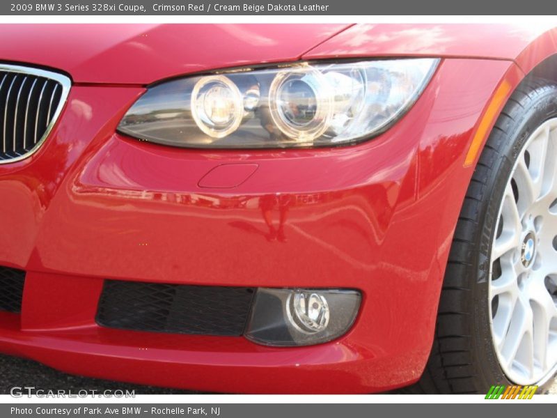 Crimson Red / Cream Beige Dakota Leather 2009 BMW 3 Series 328xi Coupe