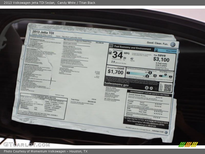Candy White / Titan Black 2013 Volkswagen Jetta TDI Sedan