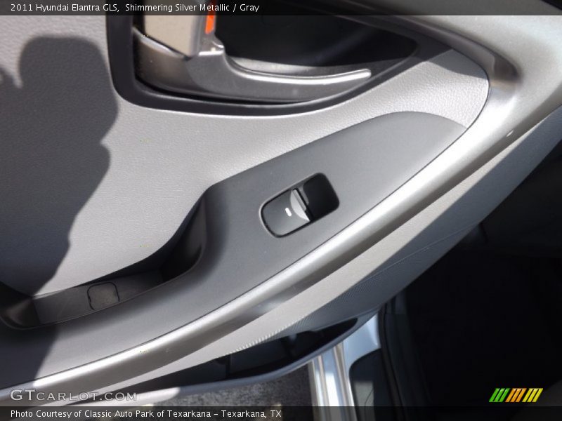 Shimmering Silver Metallic / Gray 2011 Hyundai Elantra GLS