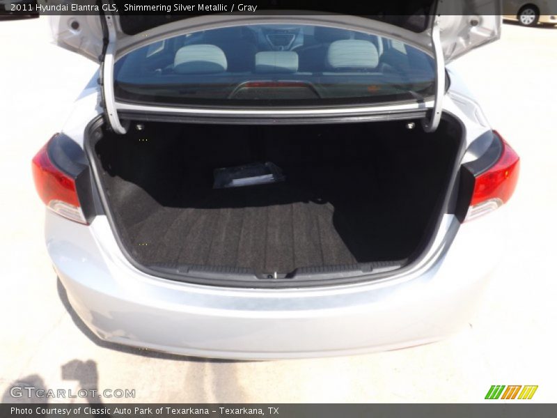 Shimmering Silver Metallic / Gray 2011 Hyundai Elantra GLS