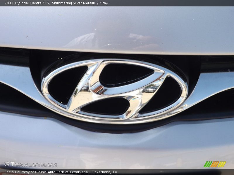 Shimmering Silver Metallic / Gray 2011 Hyundai Elantra GLS