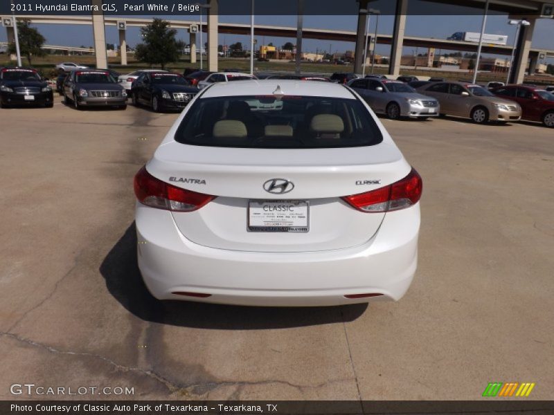 Pearl White / Beige 2011 Hyundai Elantra GLS